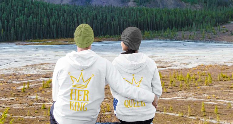 Custom Matching Hoodies for Couples TeamShirts
